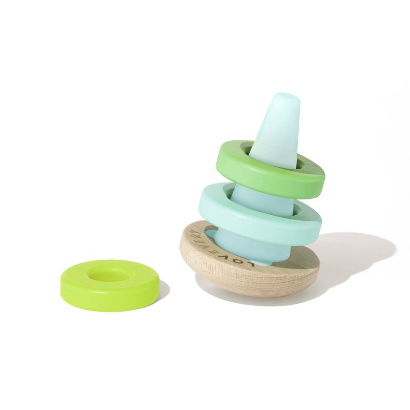 slide 2 of 5, Lovevery Montessori Wobble Stacker - 4pc, 4 ct