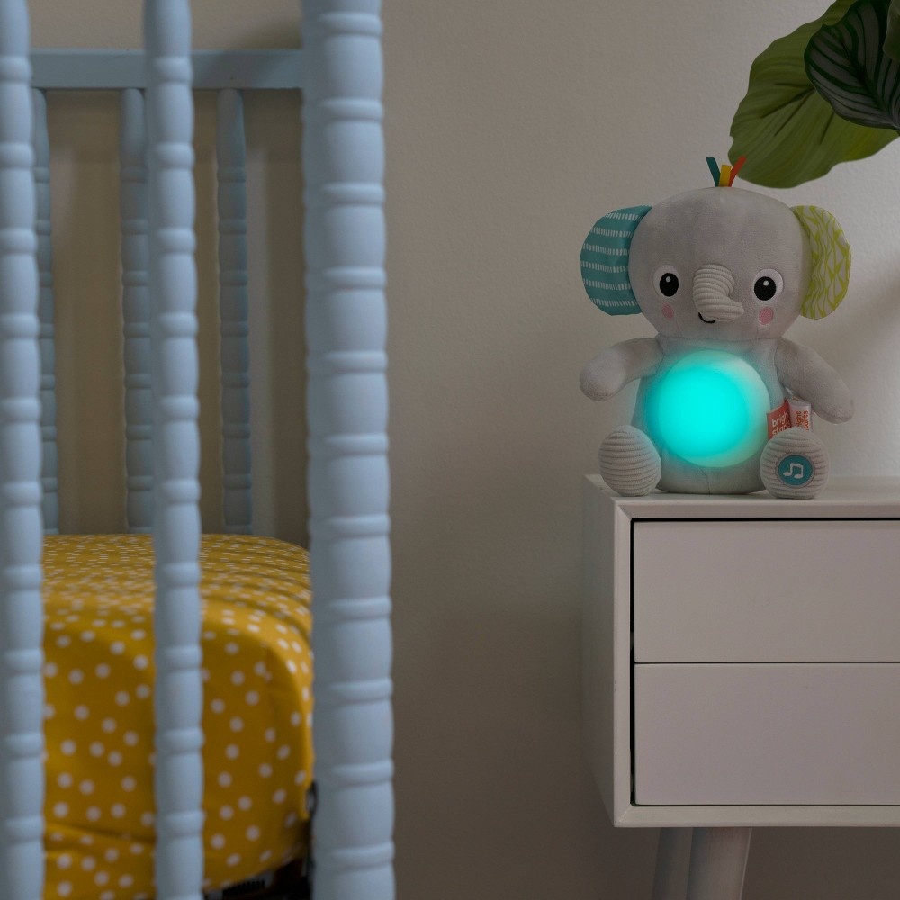 slide 10 of 10, Bright Starts Hug-A-Bye Baby Musical Light Up Soft Toy, 1 ct