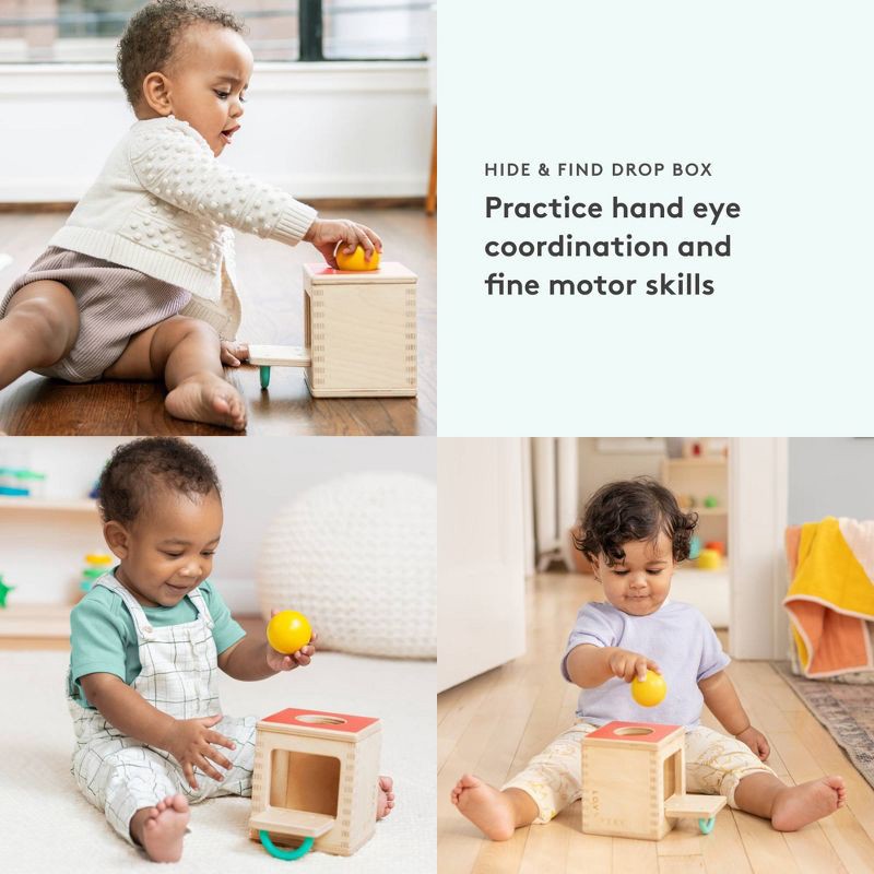 slide 3 of 5, Lovevery Hide & Find Drop Box Baby Toy, 1 ct