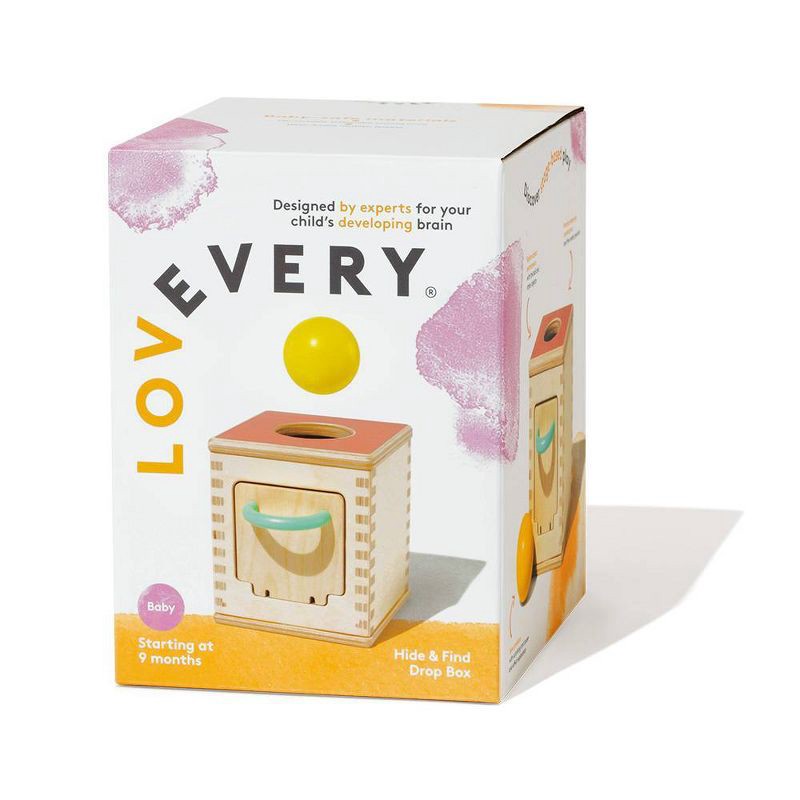 slide 4 of 5, Lovevery Hide & Find Drop Box Baby Toy, 1 ct