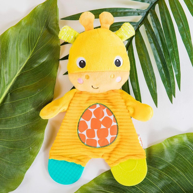 slide 6 of 6, Bright Starts Snuggle Teethe Plush Teething Baby Toy – Giraffe, 1 ct