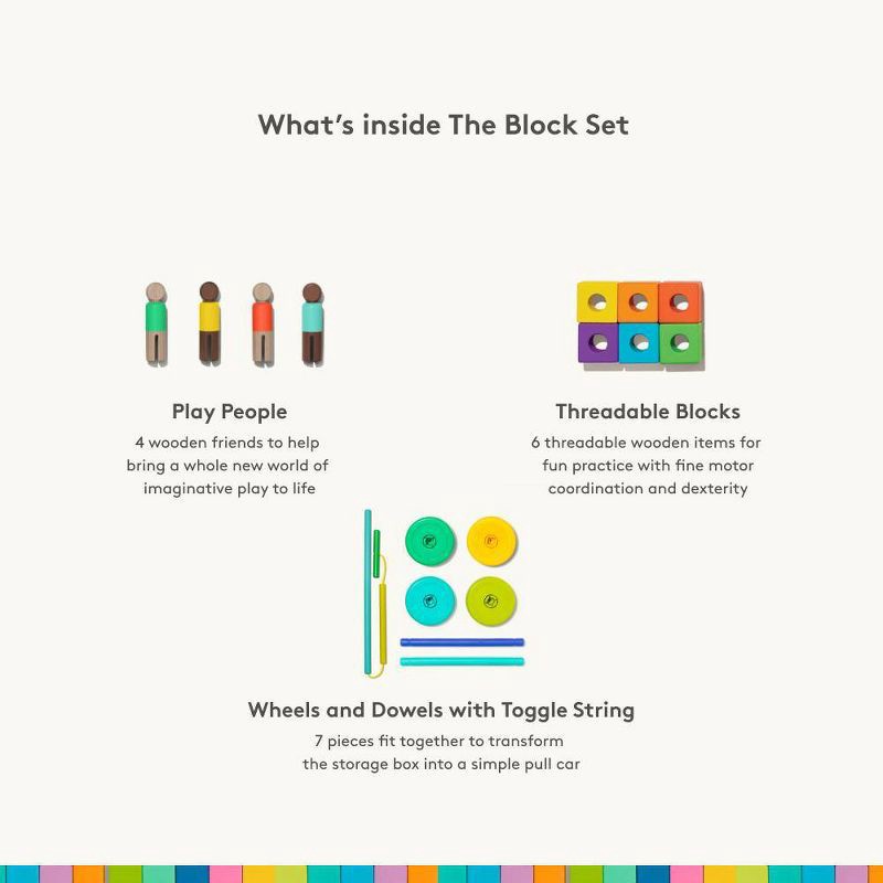 slide 8 of 9, Lovevery The Block Set - 70pc, 70 ct