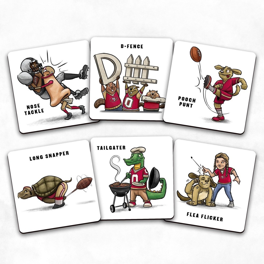 slide 3 of 5, NFL San Francisco 49ers Memory Match Game, 1 ct