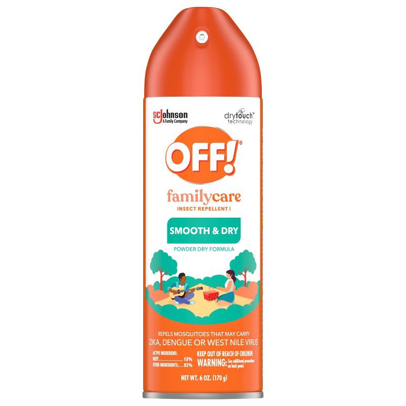 slide 10 of 13, OFF! FamilyCare Mosquito Spray & Repellent Smooth & Dry - 6oz, 6 oz
