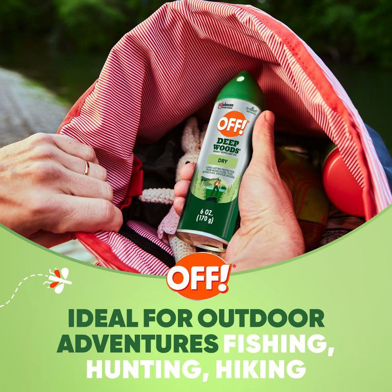 slide 3 of 13, OFF! Deep Woods Mosquito & Bug Repellent - 6oz, 6 oz
