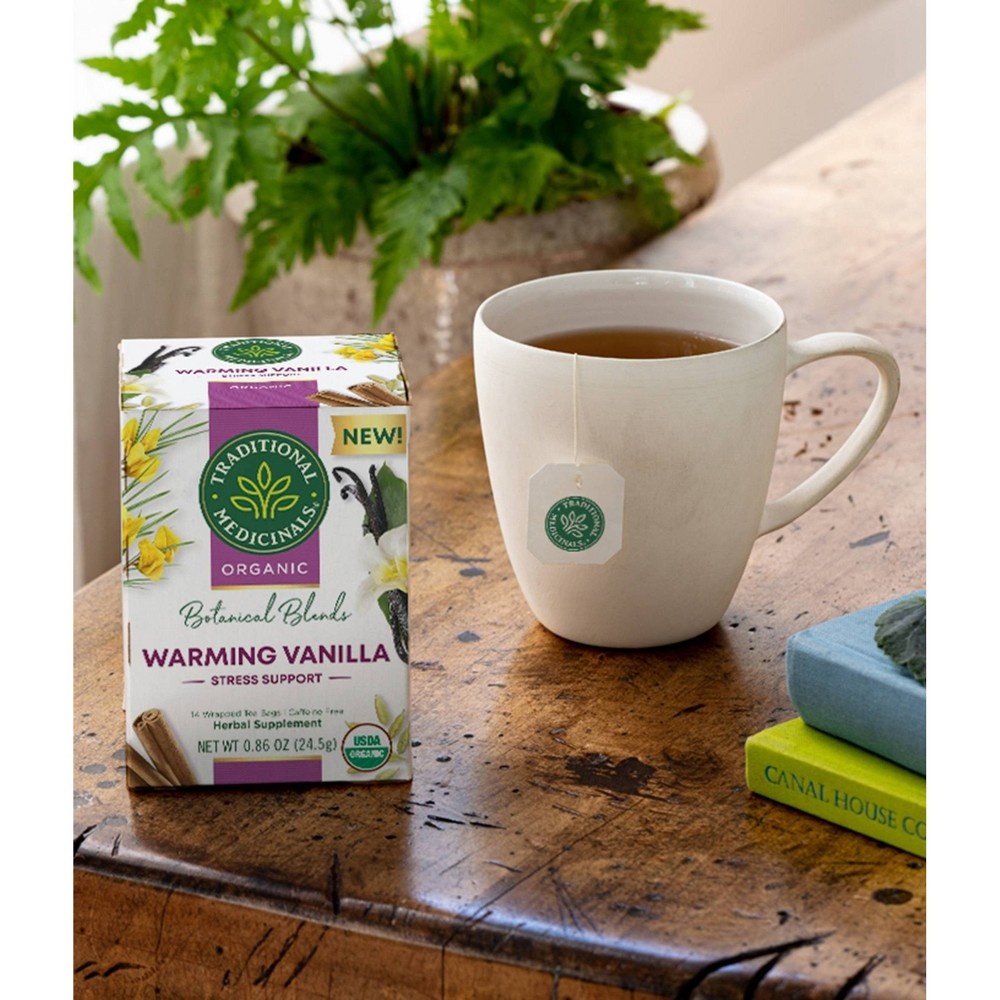 slide 6 of 6, Warming Vanilla Traditional Medicinals Tea Bags - 14ct, 14 ct