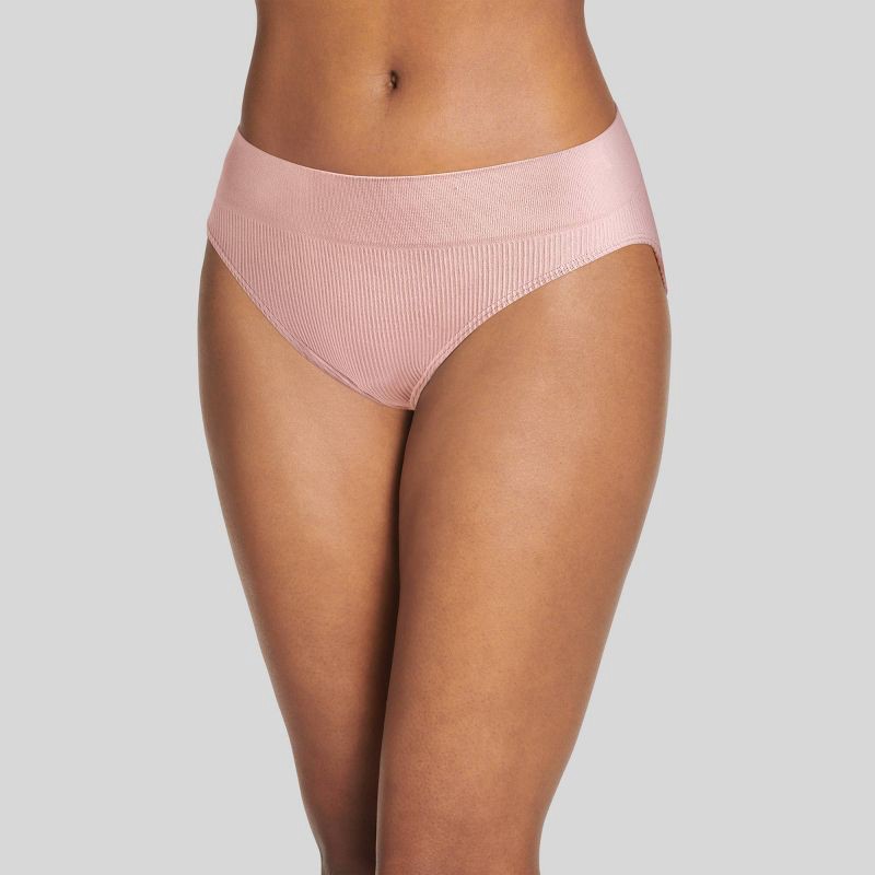 Jockey Generation Women's Recycled Seamfree Ribbed Bikini Underwear - Pink  Haze XL 1 ct