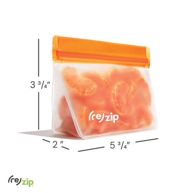 slide 8 of 8, (re)zip Reusable Leakproof Food Storage Stand-Up Snack-sized 1-Cup Bags - 5-pk, 1 ct