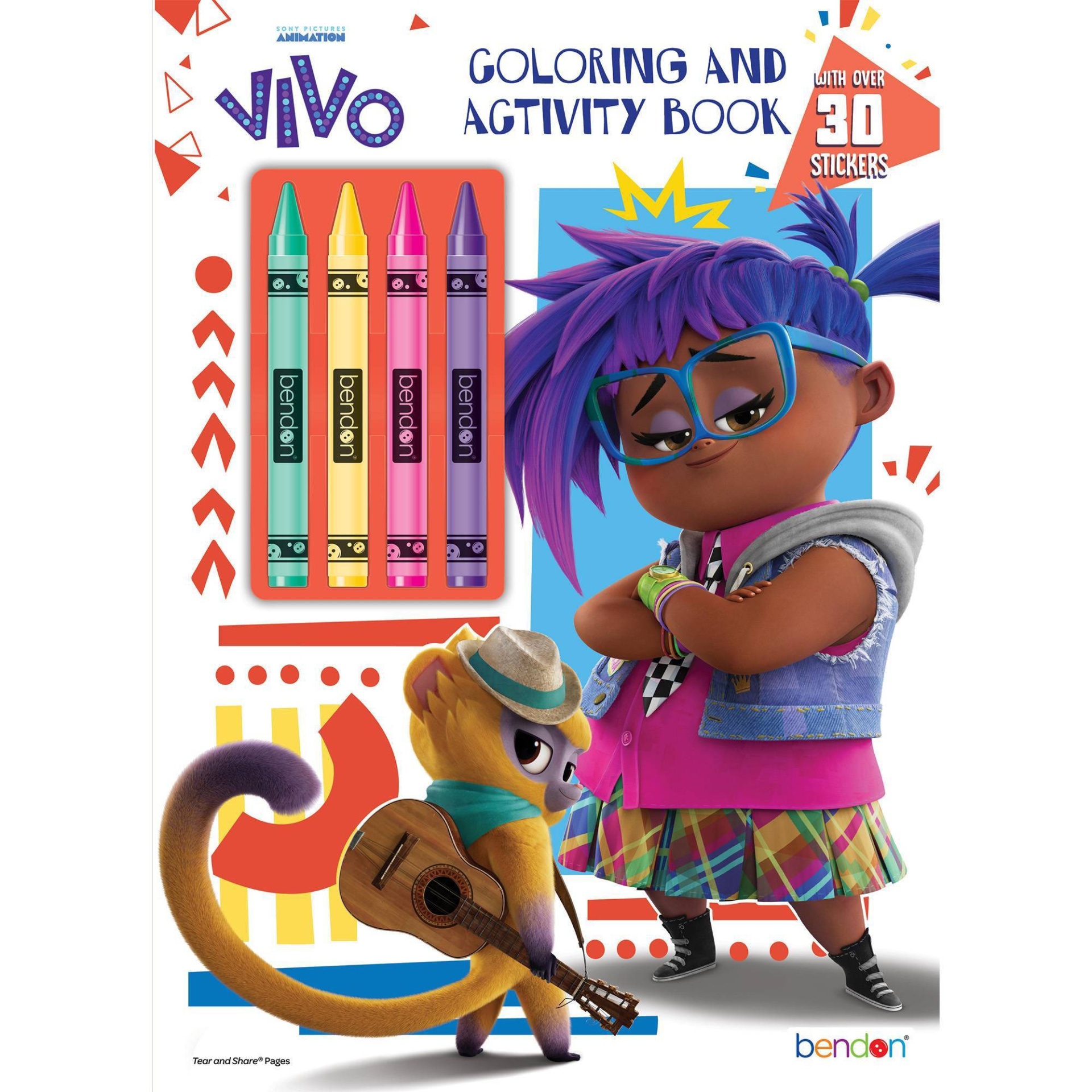 slide 1 of 3, Bendon Vivo Coloring Book with Crayons, 1 ct