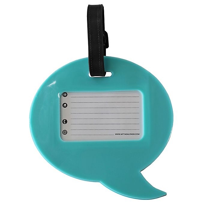 slide 2 of 3, MYTAGALONGS Oversized Luggage Tag - Teal, 1 ct