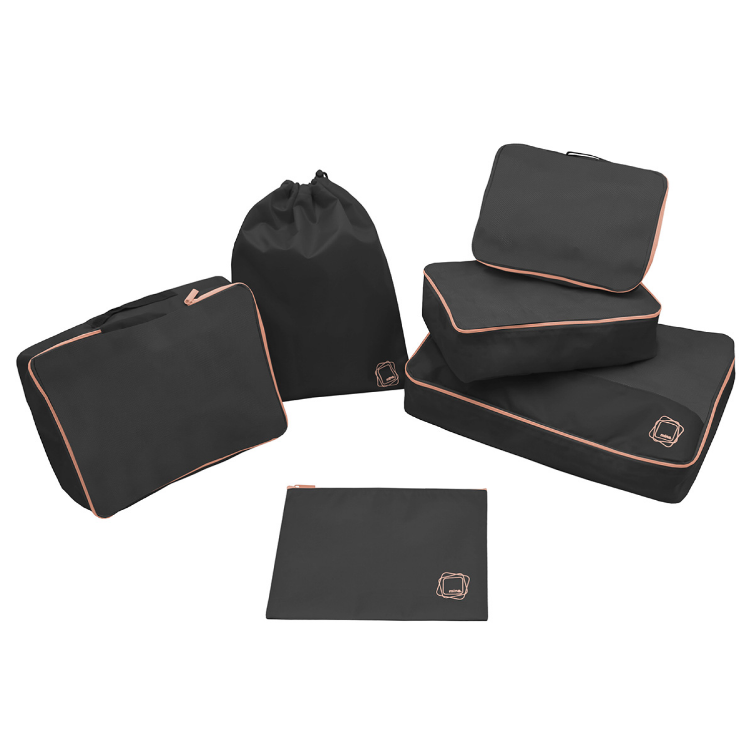 slide 1 of 3, Mytagalongs Mta 6Pc Packing Pods Black, 6 ct