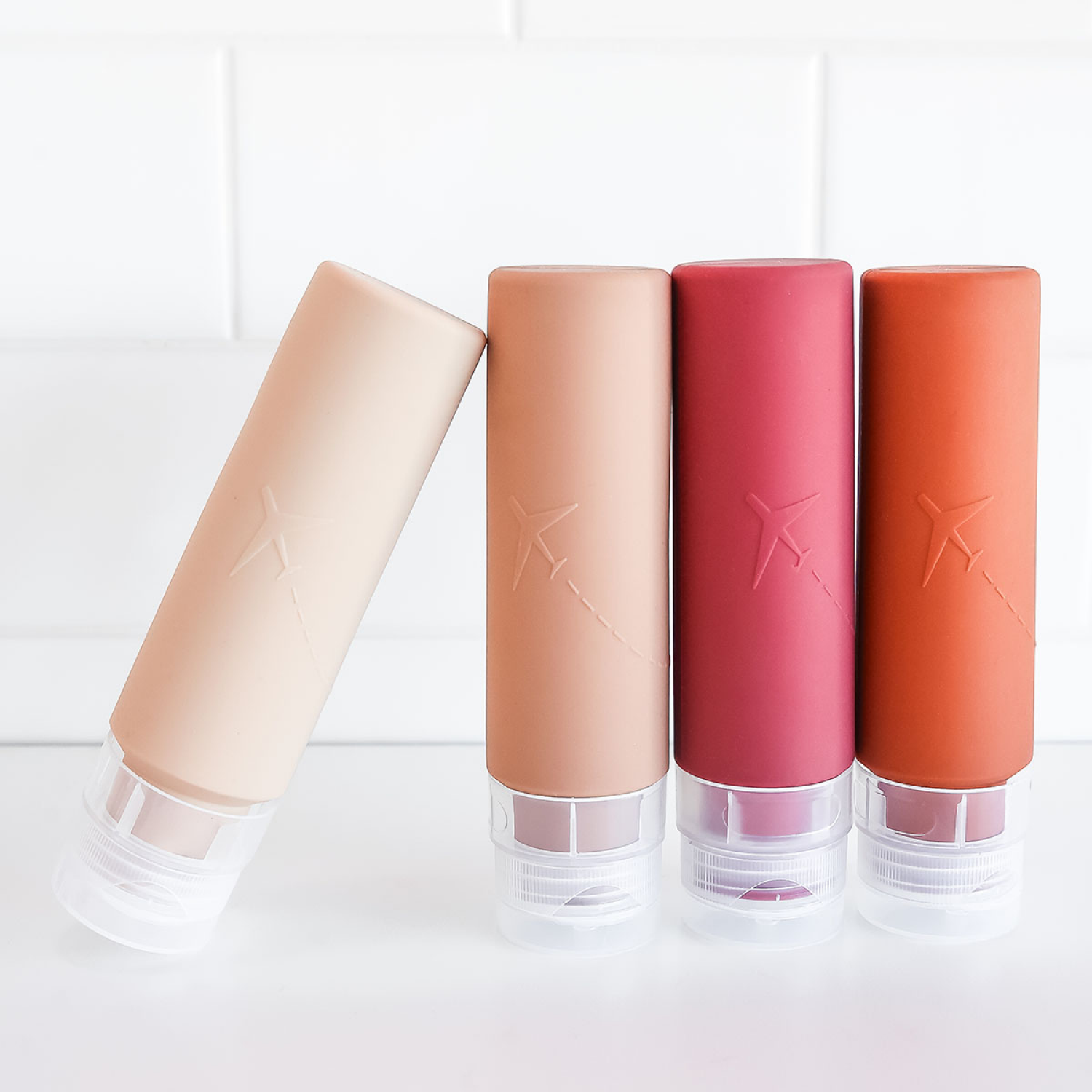 slide 2 of 4, Mytagalongs Mta 4Pc Silicone Travel Bottles, 4 ct