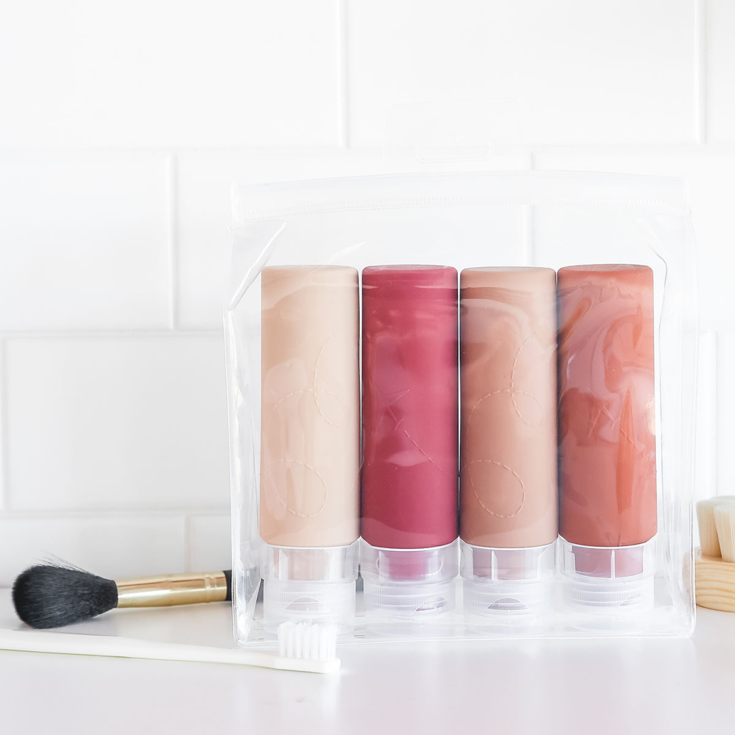 slide 3 of 4, Mytagalongs Mta 4Pc Silicone Travel Bottles, 4 ct