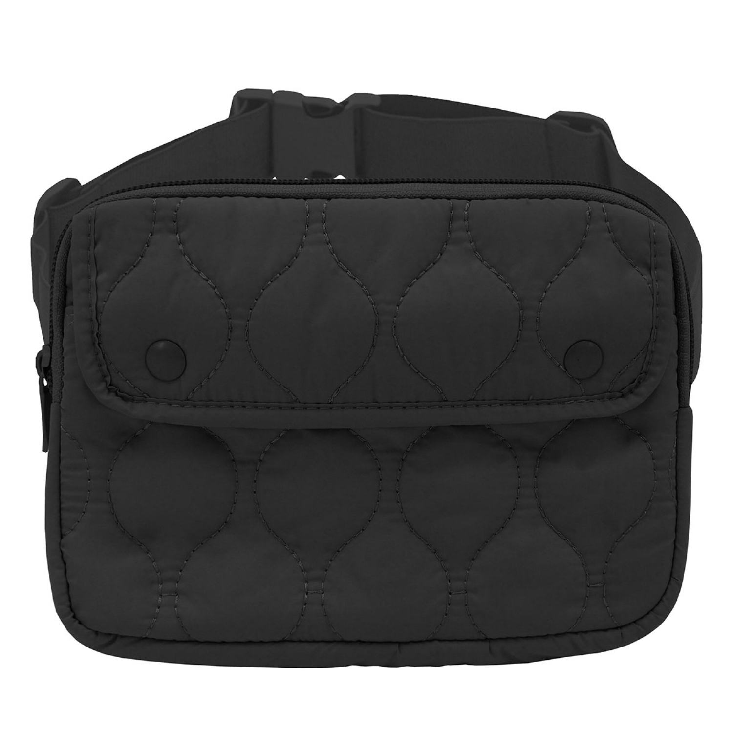 slide 1 of 3, MYTAGALONGS Mine, Quilted Belt Bag, 8 In X 5.5 In X 0.75 In, Black, 1 ct