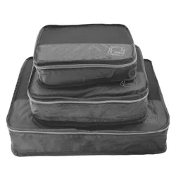 MYTAGALONGS Mine, Set Of 3 Packing Pods, 12 In X 9 In X 3.5 In, Gray
