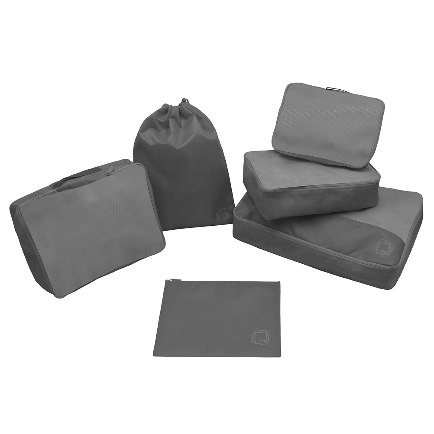 slide 1 of 4, Mytagalongs Mta 6Pc Packing Pods Gray, 6 ct