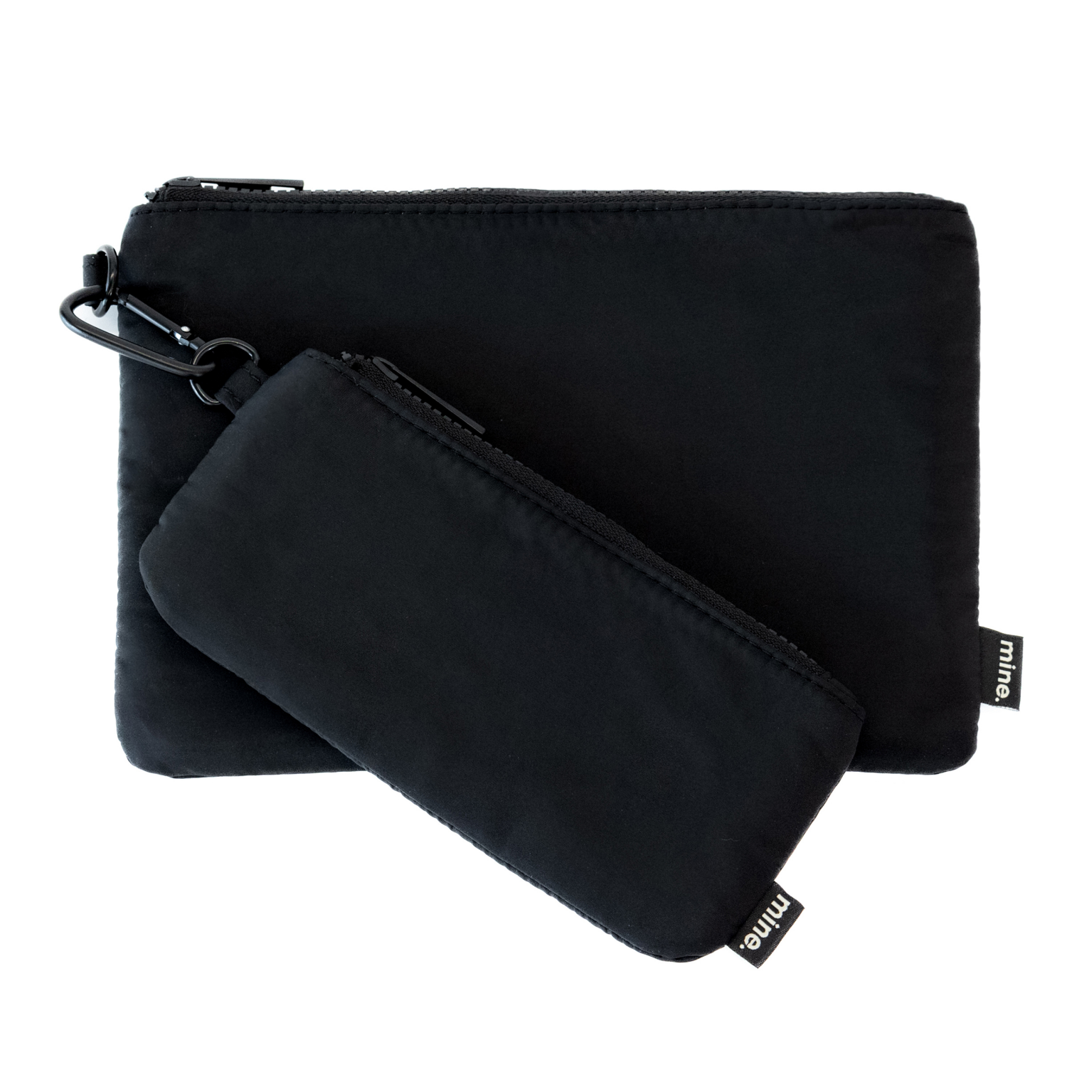 slide 2 of 5, MYTAGALONGS Mine, Set of Two Organizing Pouches, 9.5 in x 6.75 in x 0.5 in, Black, 1 ct