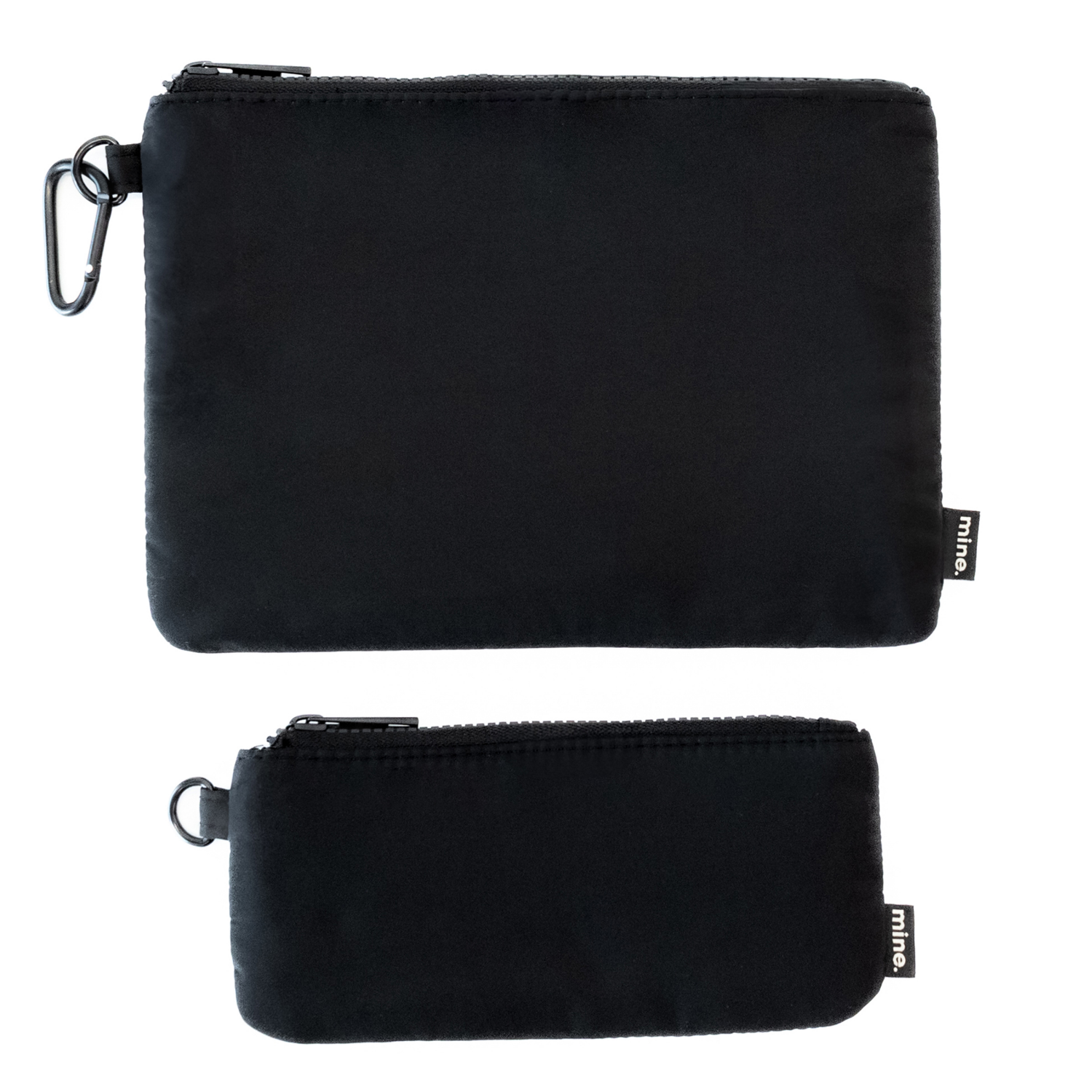 slide 3 of 5, MYTAGALONGS Mine, Set of Two Organizing Pouches, 9.5 in x 6.75 in x 0.5 in, Black, 1 ct