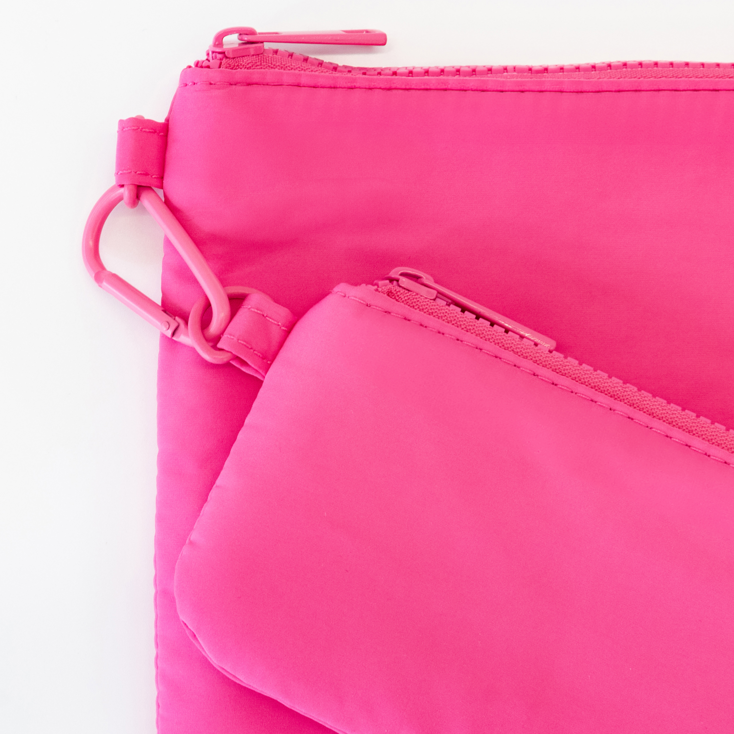 slide 3 of 4, MYTAGALONGS Mine, Set of Two Organizing Pouches, 9.5 in x 6.75 in x 0.5 in, Hot Pink, 1 ct