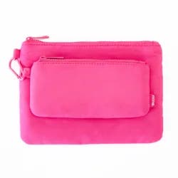 MYTAGALONGS Mine, Set of Two Organizing Pouches, 9.5 in x 6.75 in x 0.5 in, Hot Pink