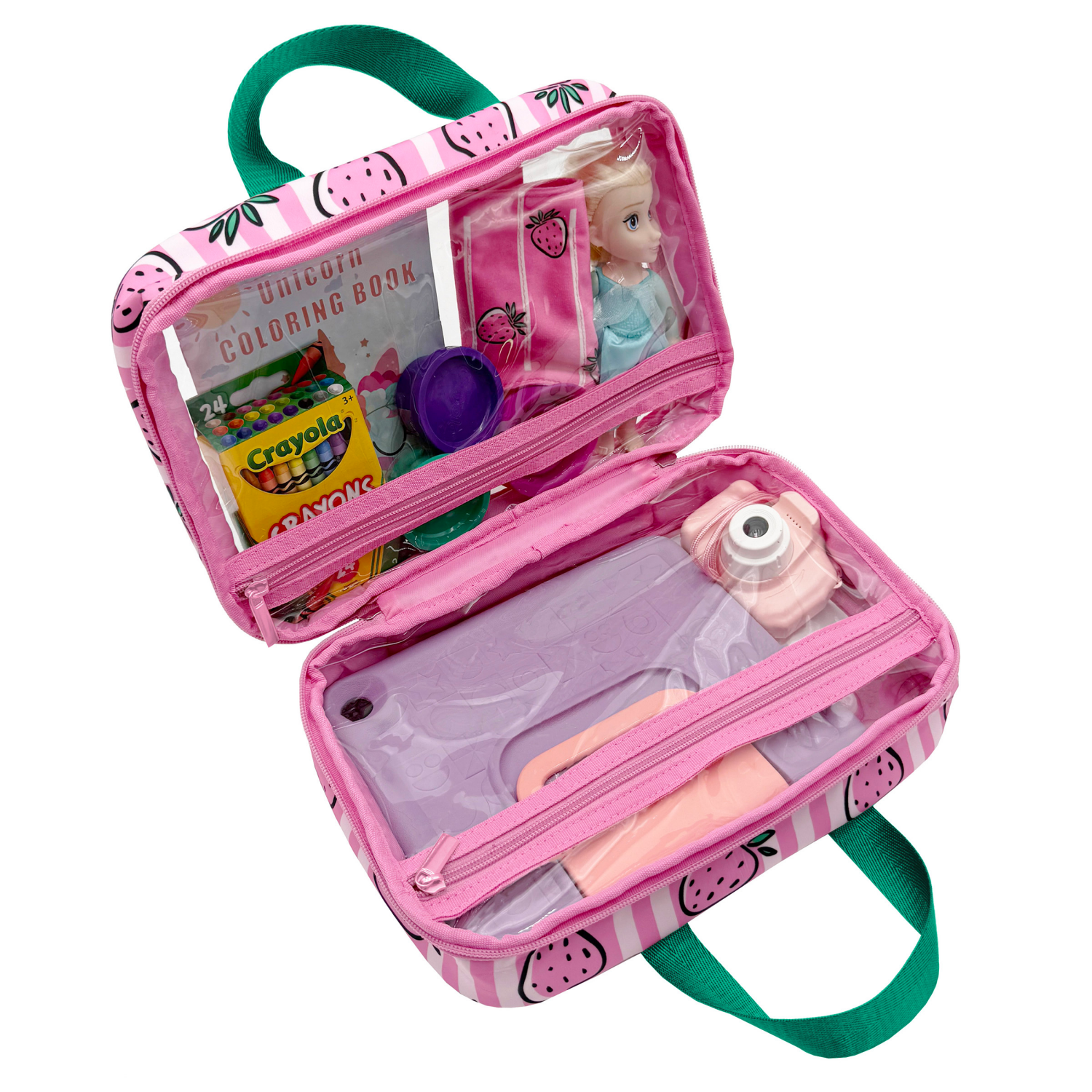 slide 4 of 5, MYTAGALONGS Mini Mine, Clear Hanging Case, 11 In X 7.5 In X 4 In, Pink, 1 ct