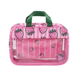 MYTAGALONGS Mini Mine, Clear Hanging Case, 11 In X 7.5 In X 4 In, Pink