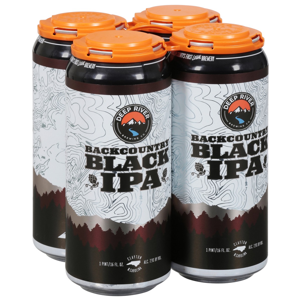 slide 2 of 9, Deep River IPA Backcountry Black Beer 4 - 1 pt Cans, 4 ct