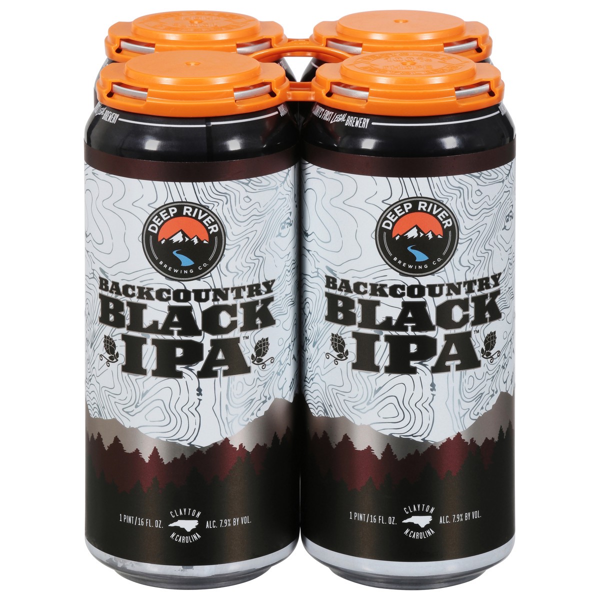 slide 1 of 9, Deep River IPA Backcountry Black Beer 4 - 1 pt Cans, 4 ct