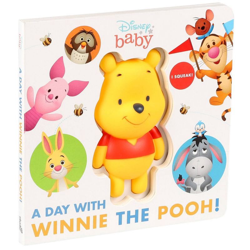 slide 2 of 8, Studio Fun Disney Baby: A Day with Winnie the Pooh! - (Squeeze & Squeak) by Maggie Fischer (Board Book), 1 ct