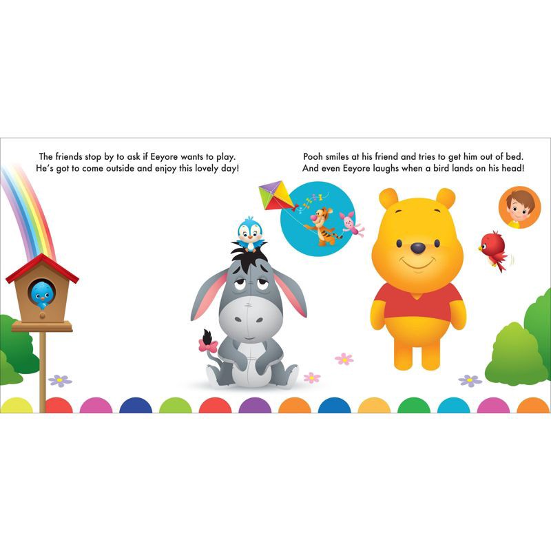 slide 7 of 8, Studio Fun Disney Baby: A Day with Winnie the Pooh! - (Squeeze & Squeak) by Maggie Fischer (Board Book), 1 ct