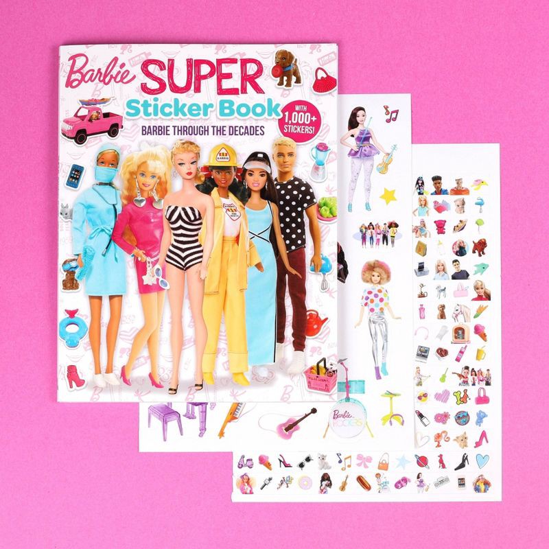 slide 3 of 5, Studio Fun Barbie: Super Sticker Book: Through the Decades - (1001 Stickers) by Marilyn Easton (Paperback), 1 ct
