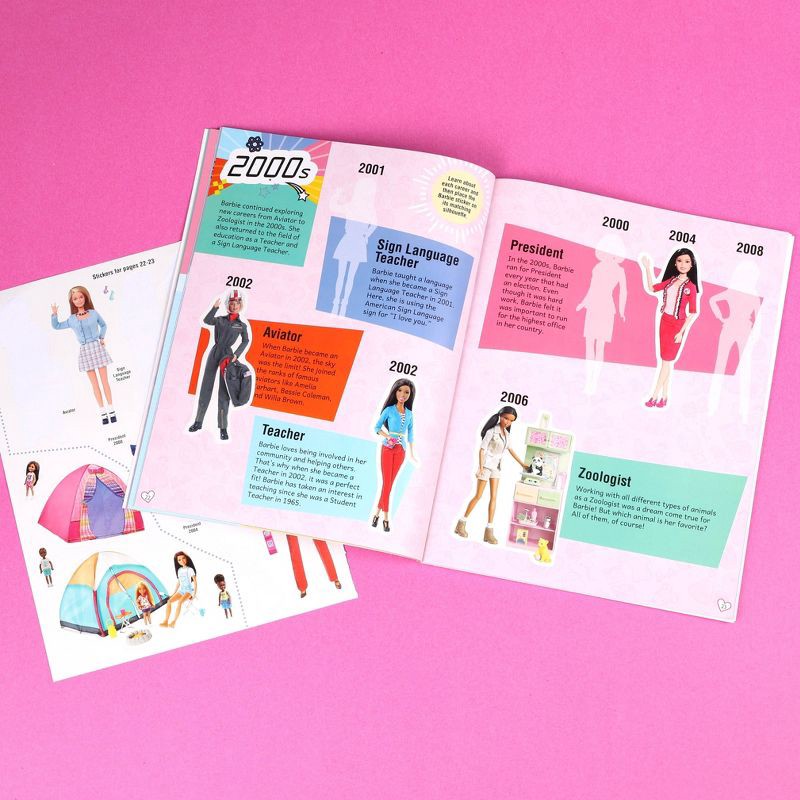 slide 5 of 5, Studio Fun Barbie: Super Sticker Book: Through the Decades - (1001 Stickers) by Marilyn Easton (Paperback), 1 ct
