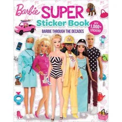 Studio Fun Barbie: Super Sticker Book: Through the Decades - (1001 Stickers) by Marilyn Easton (Paperback)