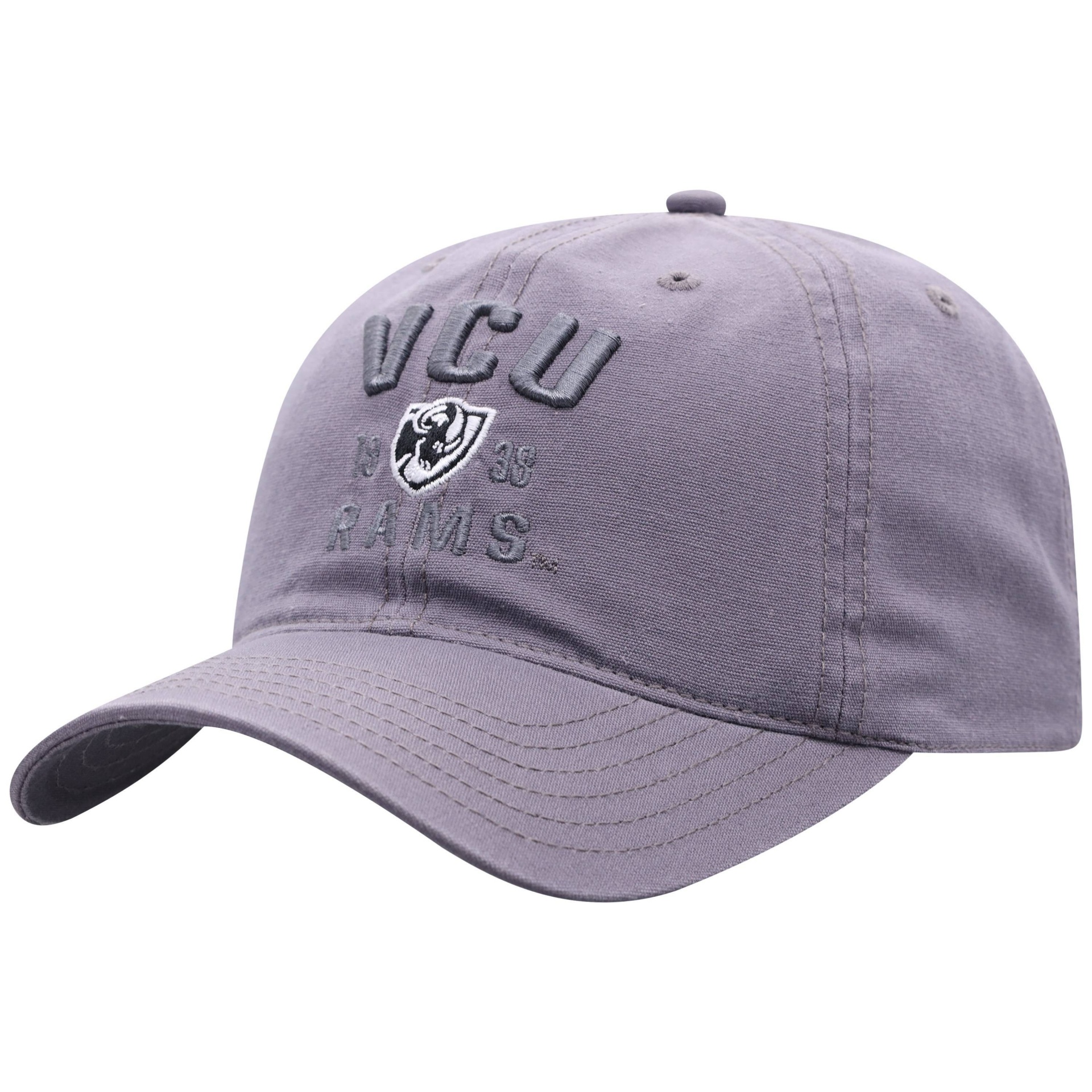 slide 1 of 2, NCAA VCU Rams Men's Skill Gray Garment Washed Canvas Hat, 1 ct