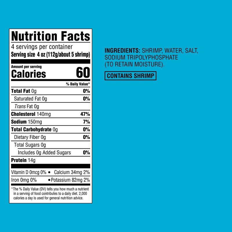 slide 5 of 5, 21/25 Raw, Peeled and Deveined, Tail-Off Shrimp - Frozen - 16oz - Good & Gather™, 16 oz