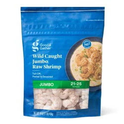 21/25 Raw, Peeled and Deveined, Tail-Off Shrimp - Frozen - 16oz - Good & Gather™