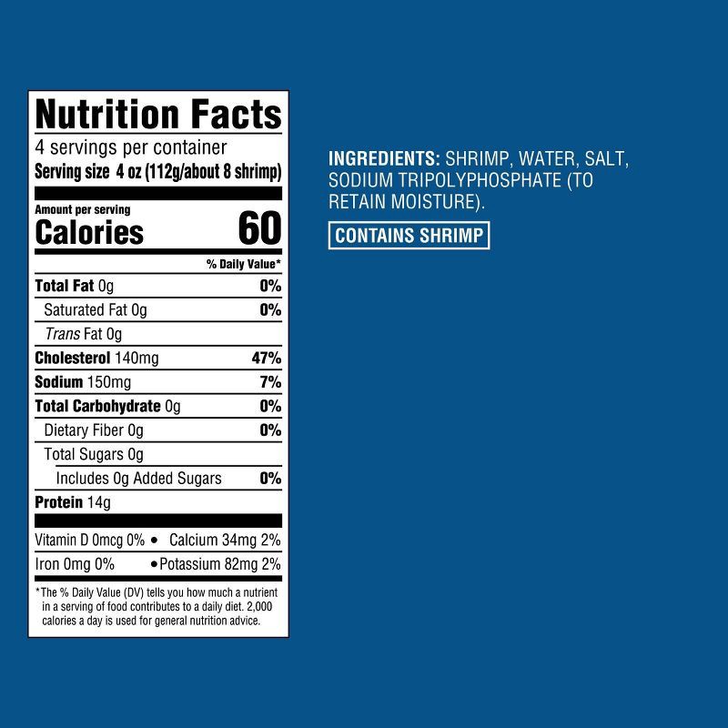 slide 4 of 4, 31/40 Wild Caught Large Raw Shrimp, Tail-Off, Peeled & Deveined - Frozen - 16oz - Good & Gather™, 16 oz