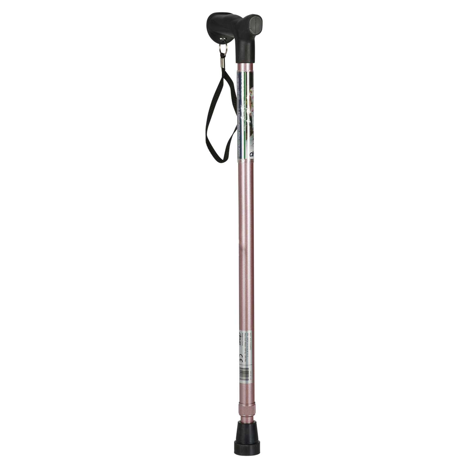 slide 2 of 5, Drive Medical Cane Rose Gold T-Handle Ergonomic, 1 ct