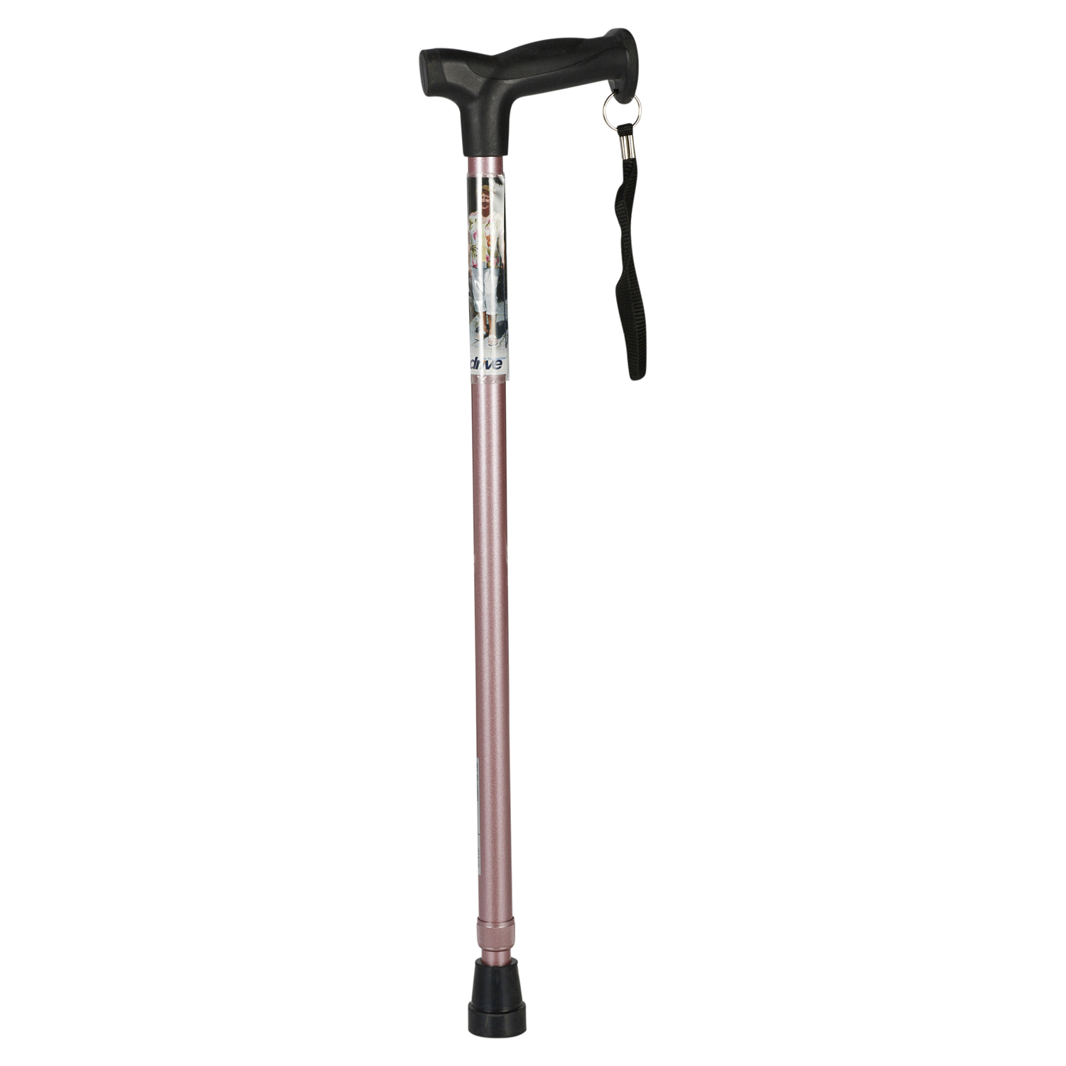 slide 1 of 5, Drive Medical Cane Rose Gold T-Handle Ergonomic, 1 ct