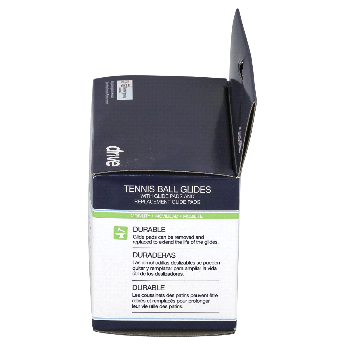 Drive Medical Walker Rear Tennis Ball Glides with Additional Glide Pads