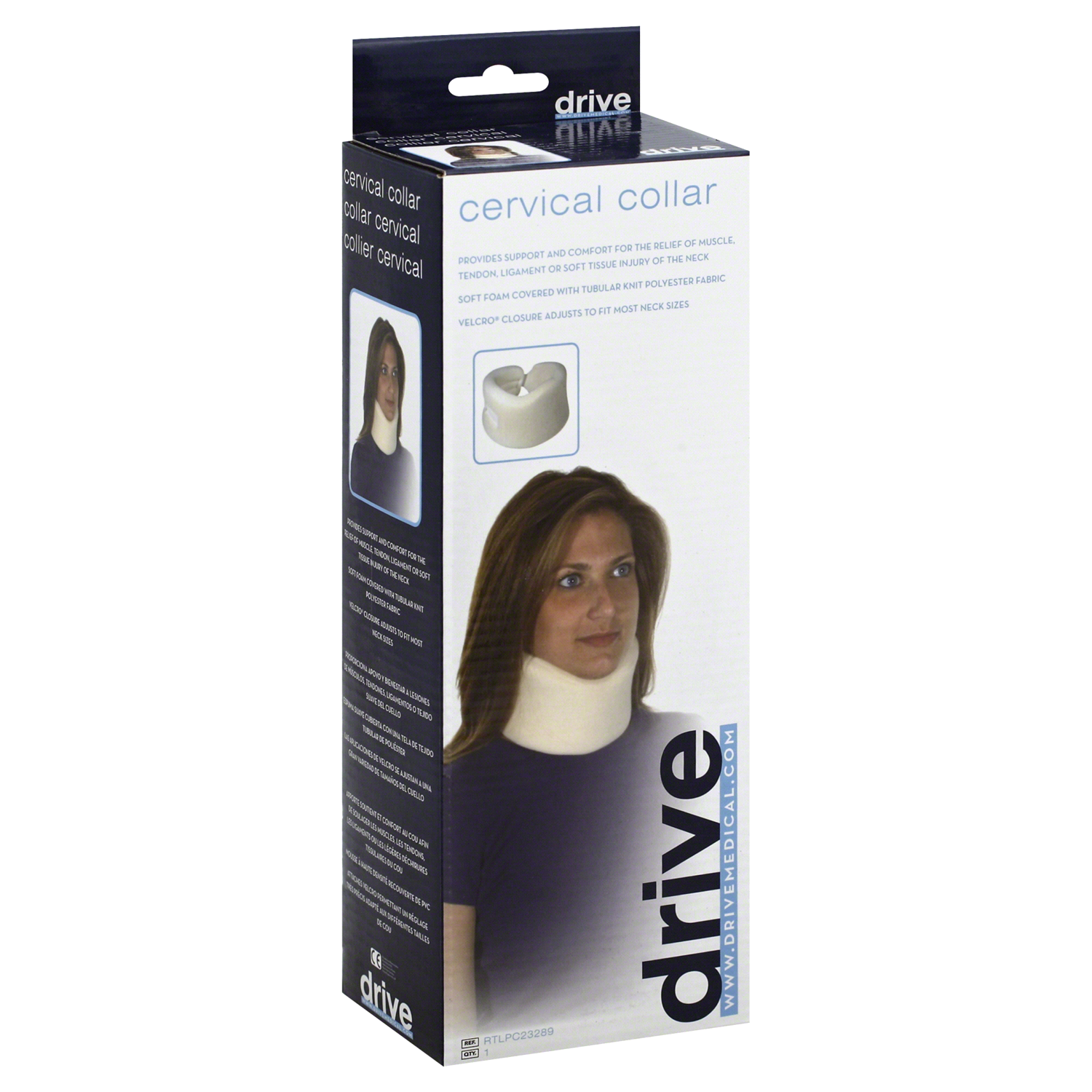 slide 1 of 1, Drive Medical Cervical Collar, 1 ct
