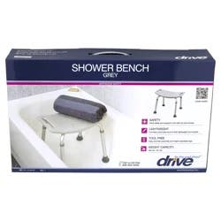 Drive Medical Bathroom Safety Shower Tub Bench Chair, Gray
