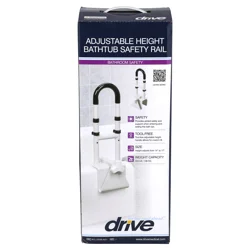 Drive Bathroom Safety Adjustable Height Bathtub Safety Rail 1 ea