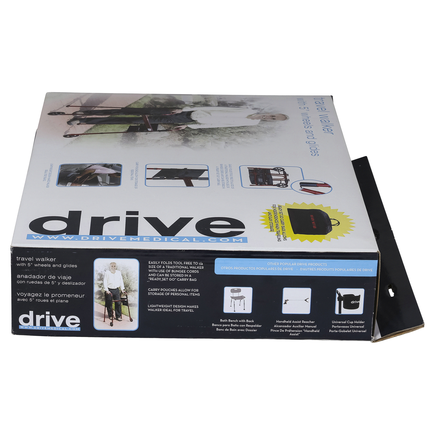 slide 3 of 3, Drive Mobility Travel Walker 1 ea, 1 ct