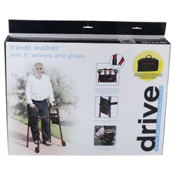 Drive Mobility Travel Walker 1 ea