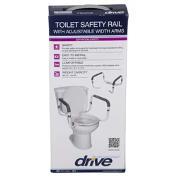 Drive Toilet Safety Rail With Adjustable Width Arms