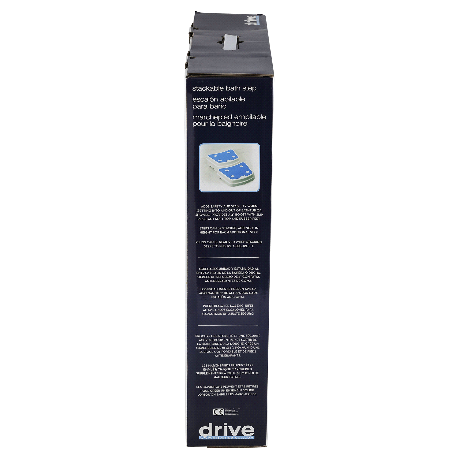 slide 2 of 3, Drive Medical Portable Bath Step, 1 ct