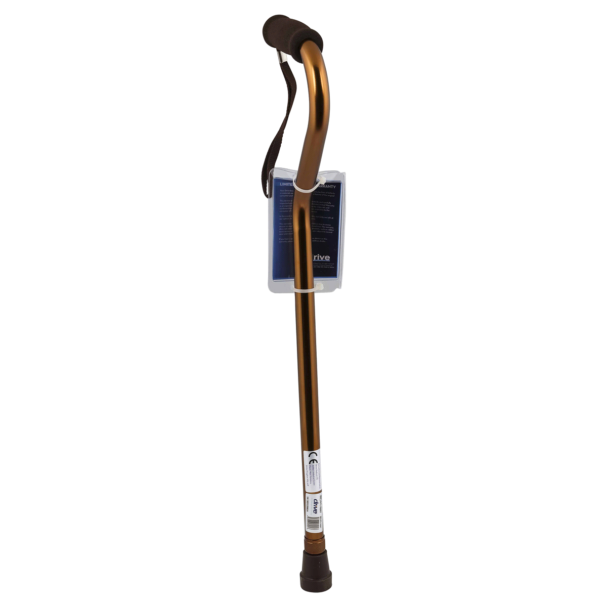 slide 2 of 2, Drive Medical Offset Grip Cane Copper, 1 ct