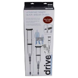 Drive Medical Universal Quick Adj Crutch - Each