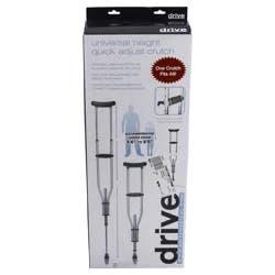 Drive Medical Universal Quick Adj Crutch - Each